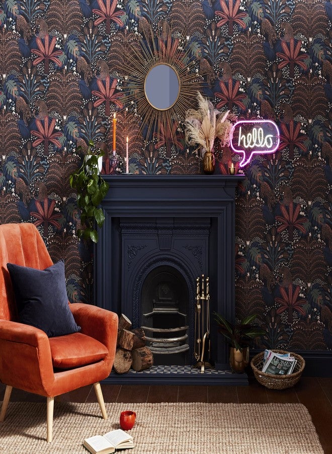 إنفي ورق حائط Envy Savannah Terra القابل للإزالة، أزرق داكن - Image 5