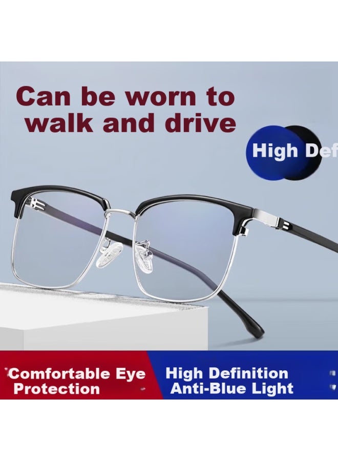 Gogosoon Imported High-end Brand Dual-use High Definition Presbyopic Gl For Men Anti-blue Light Presbyopic Gl With Far And Near Vision - Image 1
