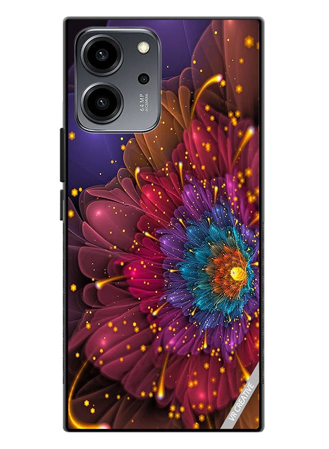 VR CREATIVE Protective Case Cover For Honor 80 SE Flower Design Multicolour - Image 1