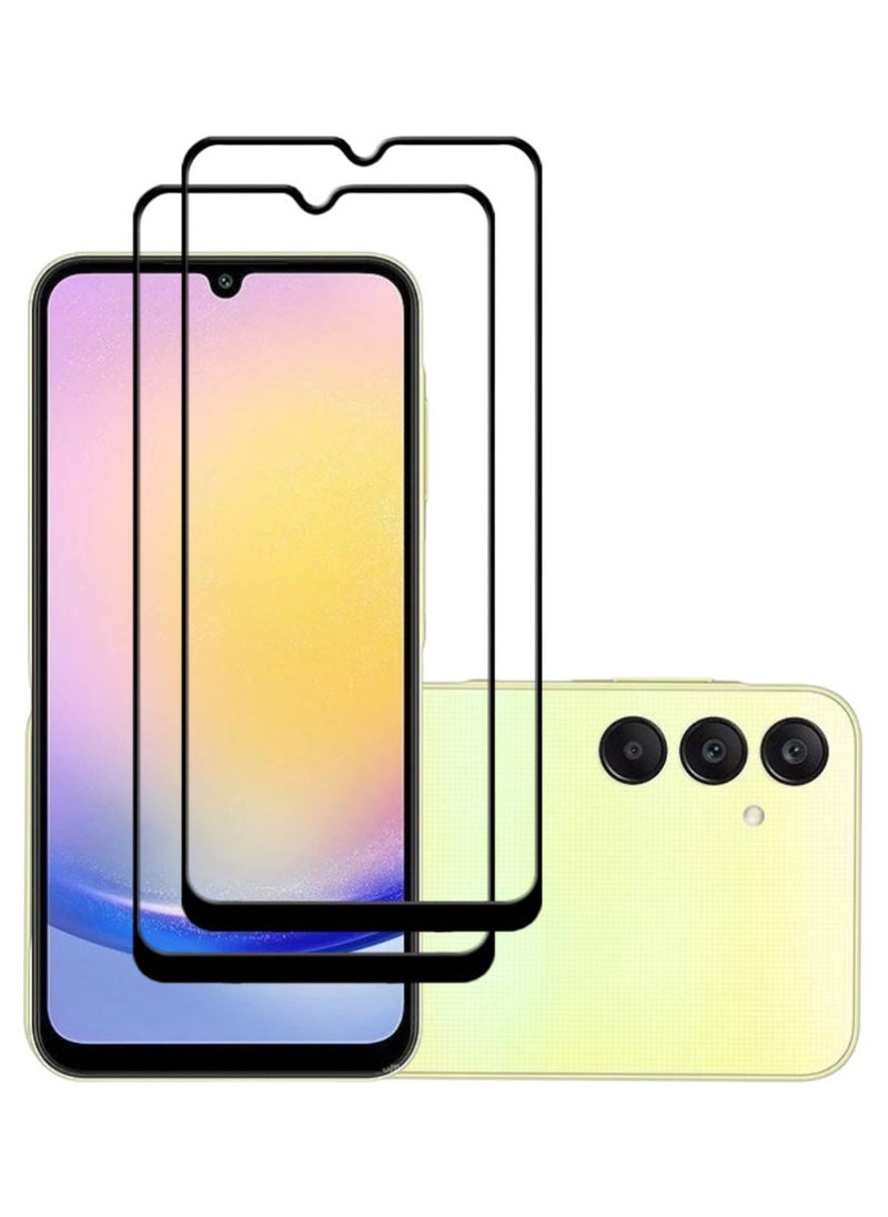 ACLIX 2 Pieces Antistatic ESD Dustproof Premium Quality High Definition Tempered Glass Screen Protector Designed For Samsung Galaxy A25 - Image 1