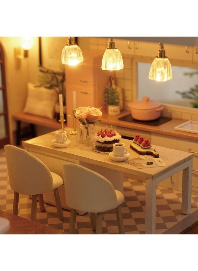 General Diy cottage slow time hand-assembled wooden large villa Japanese-style loft cottage creative gift  - Image 3
