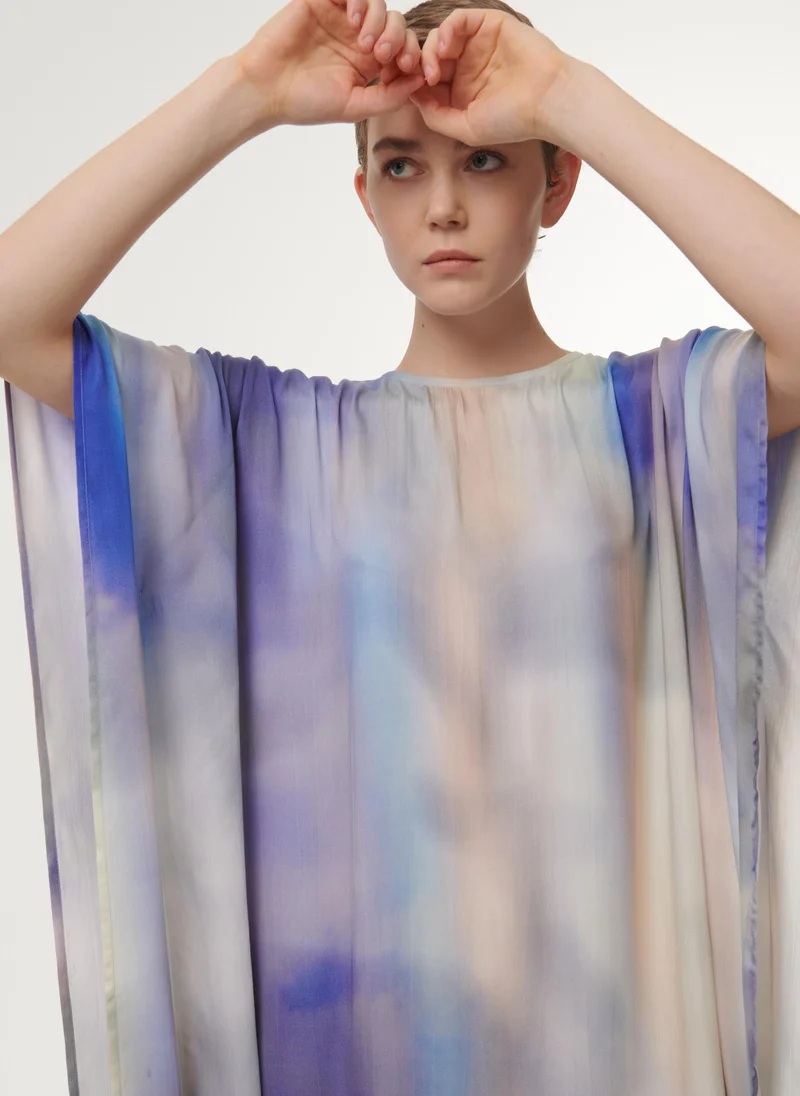 leem Dappled Printed Kaftan