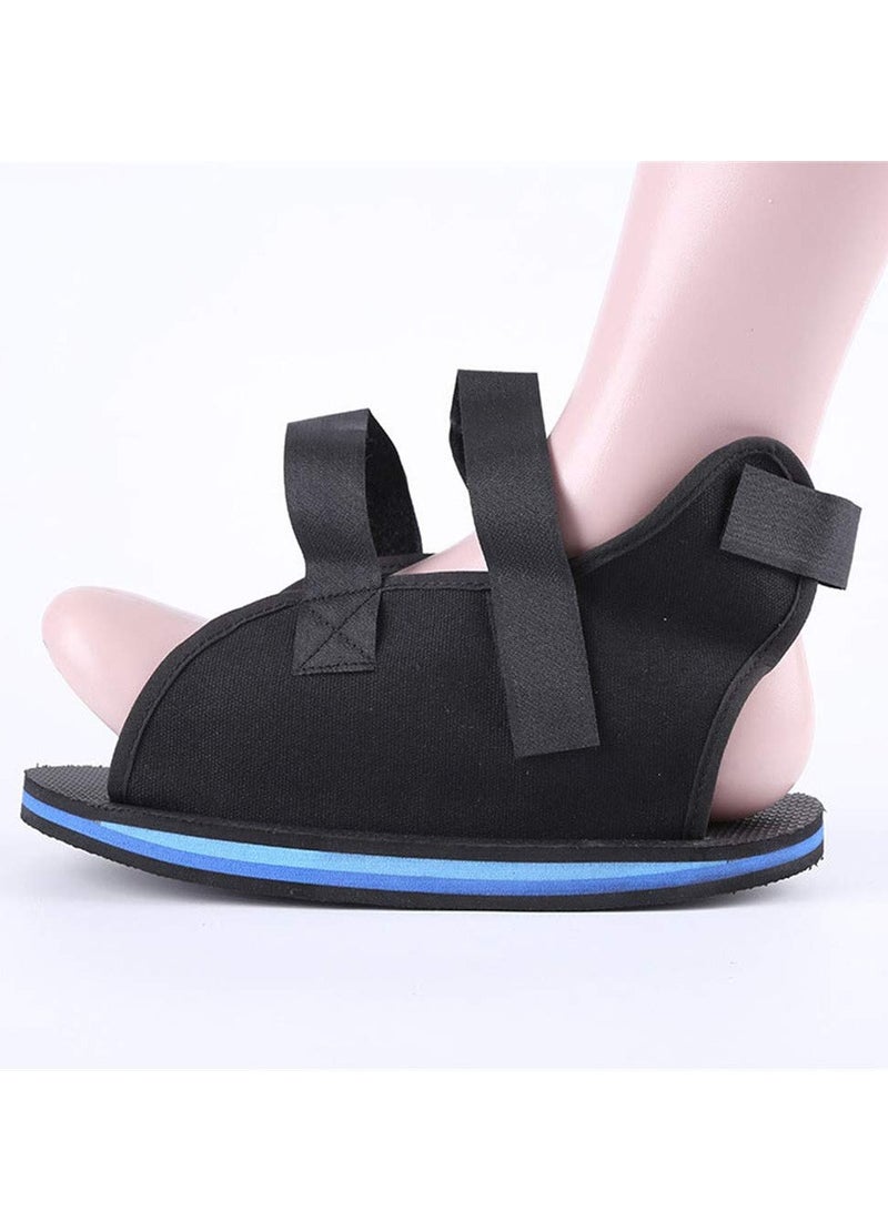 MEGA Post Op Shoe Broken Toe Open Walking Shoe Lightweight Surgical Foot Protection Cast Boot Adjustable Straps for Ankle Injures Support Bunion Hammertoe Post Surgery Brace Foot Fracture Orthopedic Shoe ( M) Size: Medium - Image 2