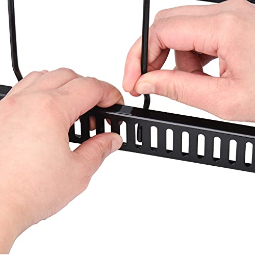 Toplife 10+ Bakeware Organizer Rack for Kitchen Bakeware, Cookware, Dinnerware, Cutting Boards, Plates, Pot and Pan Lids (Black) - Image 4