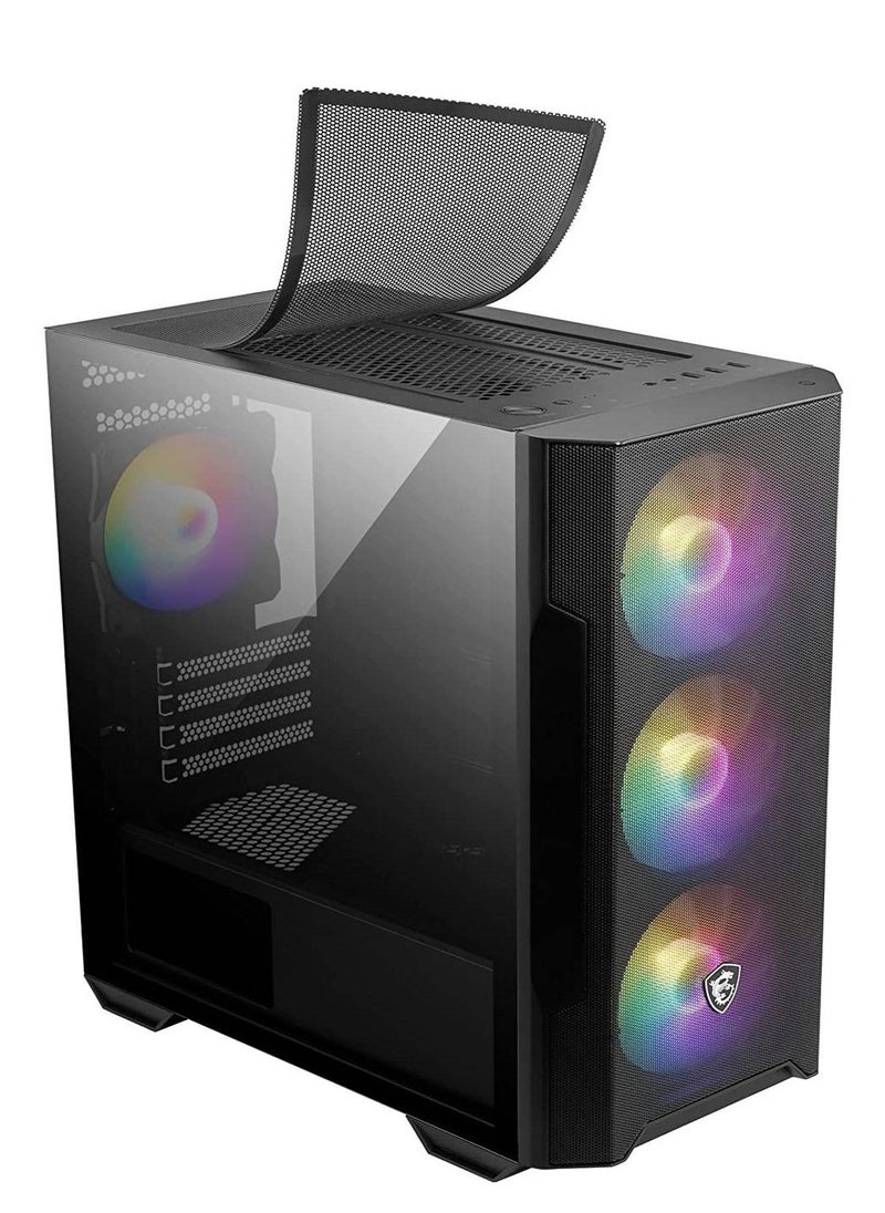 NANOTECH - Black Phantom X Gaming PC - Intel Core i7-14700F Processor, 20 Cores & 28 Threads, DDR5 32GB (2*16) Ram, Nvidia GeForce RTX 4060 OC Edition 8GB GDDR6 Graphics Card, 1TB NVMe M.2 SSD, 2 Fan AIO Liquid Cooler, 650W Power Supply, Windows11 Pro | Wi-Fi - Image 1