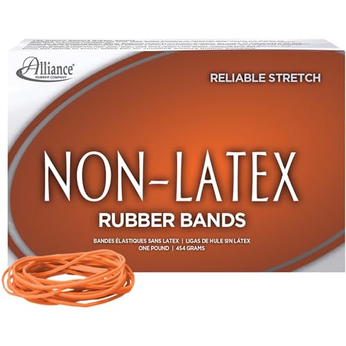 Alliance 37196 LatexFree Orange Rubber Bands Size 19 Inches 016 x 35 Inches APPROX PCS 1440 per Box - Image 3