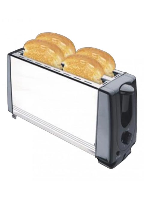 4-Slice Electric Toaster – Auto Pop-Up, Cancel Button, Cool-Touch Surface, Stainless Steel Cover, and Removable Crumb Tray