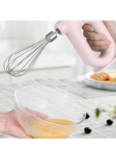 Hihonor Household Cordless Electric Hand Mixer,USB Rechargable Handheld Egg Beater with 2 Detachable Stir Whisks 4 Speed Modes,Baking At Home For Kitchen,Lightweight Portable(Green)  - Image 2