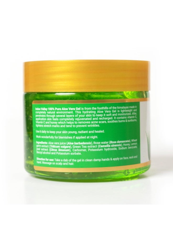 Indus Valley Bio Organic Pure Natural Non-Toxic Aloe Vera Gel smooth gel for Acne, Scars, Glowing, Radiant And Moisturise Skin -400 ml - Image 2