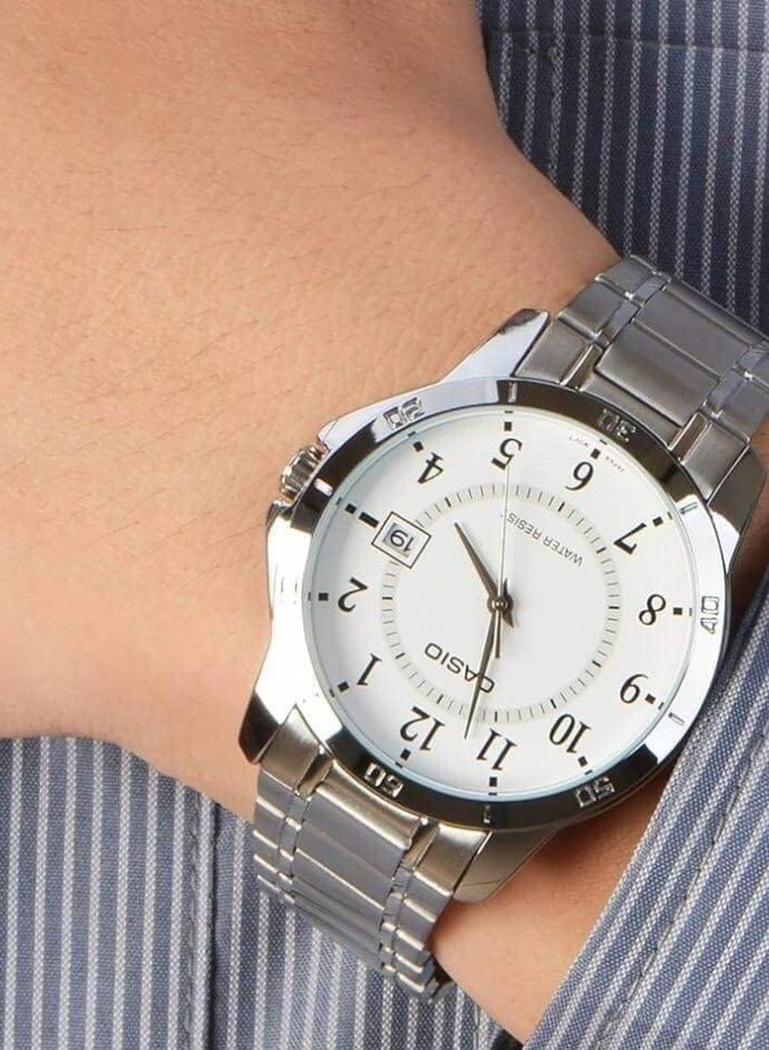CASIO Men's Water Resistant Analog Watch MTP-V004D-7BUDF - Image 2