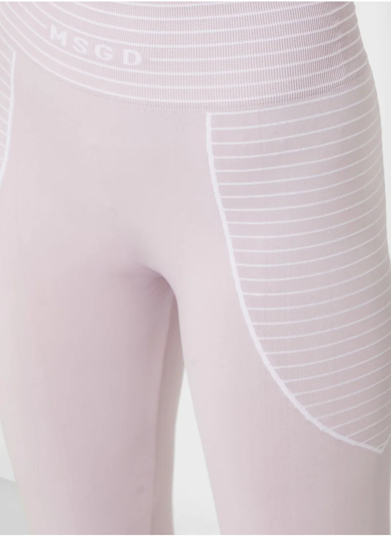 Missguided Logo Band High Waist Leggings