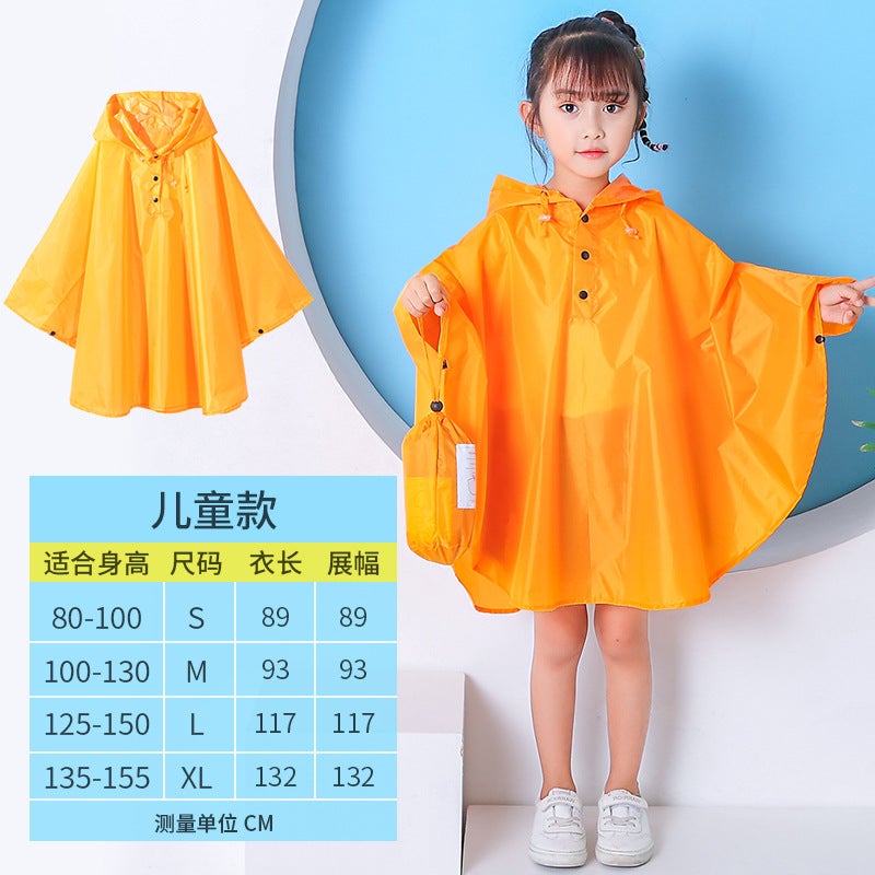 New Japanese And Korean Raincoats For Boys And Girls, Thin Cloaks, Baby Bat Ponchos, One Piece Dropshipping - Image 1