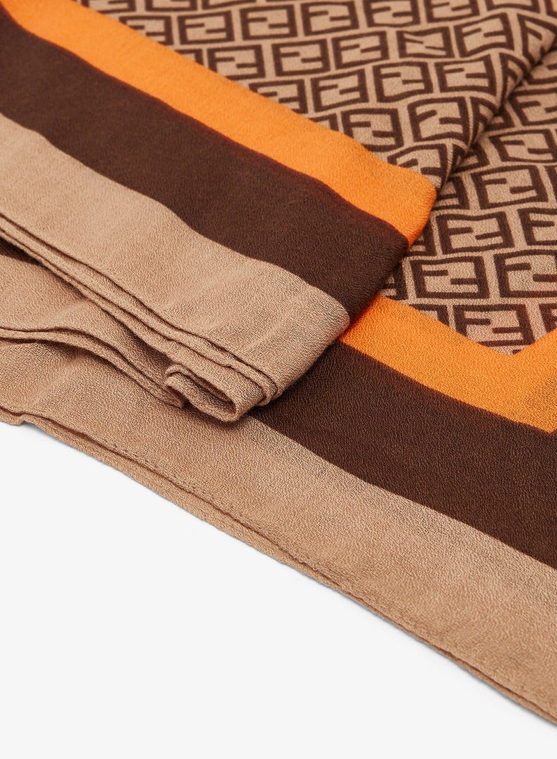 Ginger Satin Printed Headscarf - Image 3