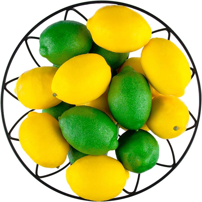 Toopify 20pcs Yellow Artificial Lemons Fake Fruit Lemons Artificial Lifelike Simulation Lemon for Home House Kitchen Party Decoration - Image 1