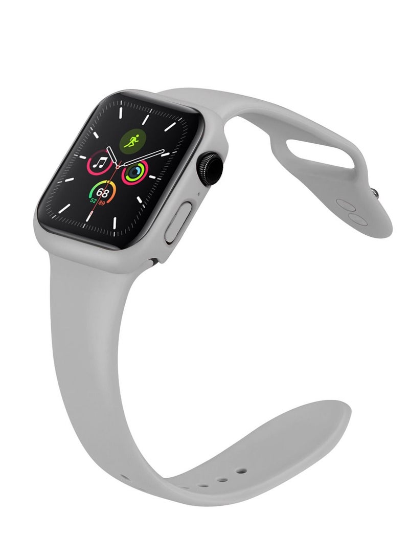 GULFLINK Silicone Watchbands 200mm Length with Protective Case Cover for Apple iWatch 7 41mm - Image 3