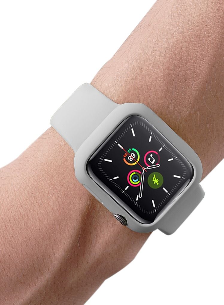 GULFLINK Silicone Watchbands 200mm Length with Protective Case Cover for Apple iWatch 7 41mm - Image 4