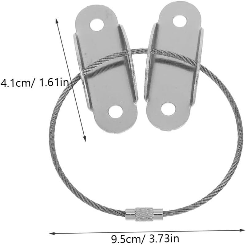 4 حزمة من أحزمة الأثاث المضادة للانقلاب، جهاز أمان تثبيت التلفزيون، مقاوم للتآكل - Image 3