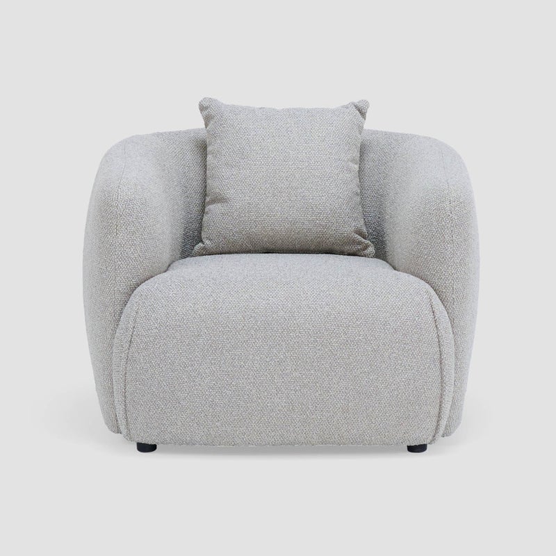 AL HUZAIFA FURNITURE Roxanne Armchair, Fully Upholstered In Fabric - Image 2
