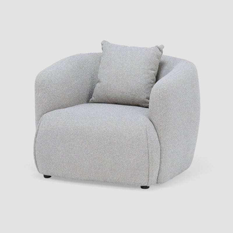 AL HUZAIFA FURNITURE Roxanne Armchair, Fully Upholstered In Fabric - Image 1