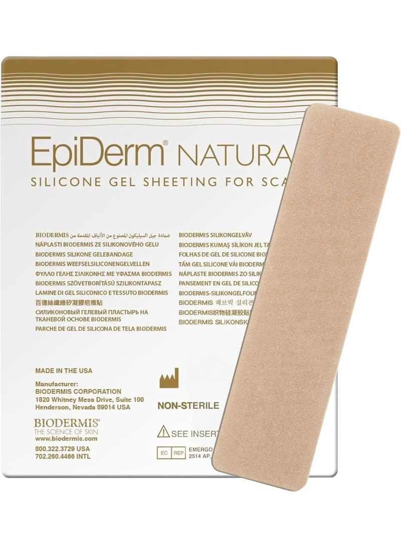 PROSIL EpiDerm (Natural) scar patch made of silicone 3.6x15cm self-adhesive on the whole body, for scar care after the operation and to remove old scars - Image 1
