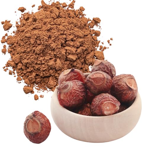 STAMIO Reetha Powder 250 gm for Hair Wash, Pack, Mask, Shampoo, Scalp Care, Dandruff | Seedless Dried Ritha/Aritha/Soapnuts/Sapindus Mukorossi | Natural Cleanser | In Pouch 8.82 oz - Image 4