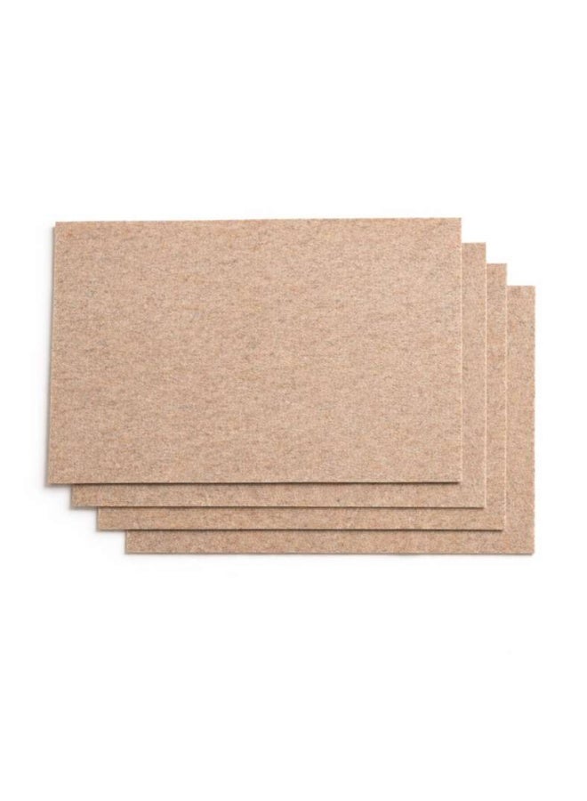 Pan Home Beige Rectangle Placemat Set for Dining - Image 4