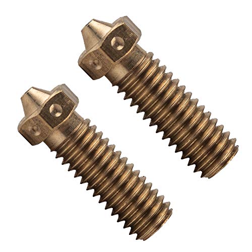 TESSERACT Extruder Nozzle For 3D Printer | Volcano Type Brass Nozzle for 3D Printing | Made in India Compatible With E3D Volcano Hotend And M6 Threaded Extruder (Quantity - 10 Nozzles, 2 Nozzles Each) - Image 2