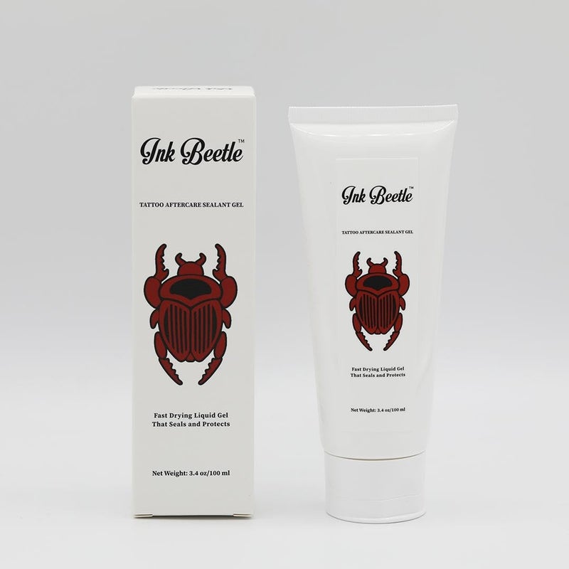 Ink Beetle Tattoo Aftercare Sealant Gel - Forms a breathable protective skin-No Adhesives-No Latex-Natural Healing ingredients- Painlessly wash off- No Adverse skin reactions- 8 fl oz - Image 1
