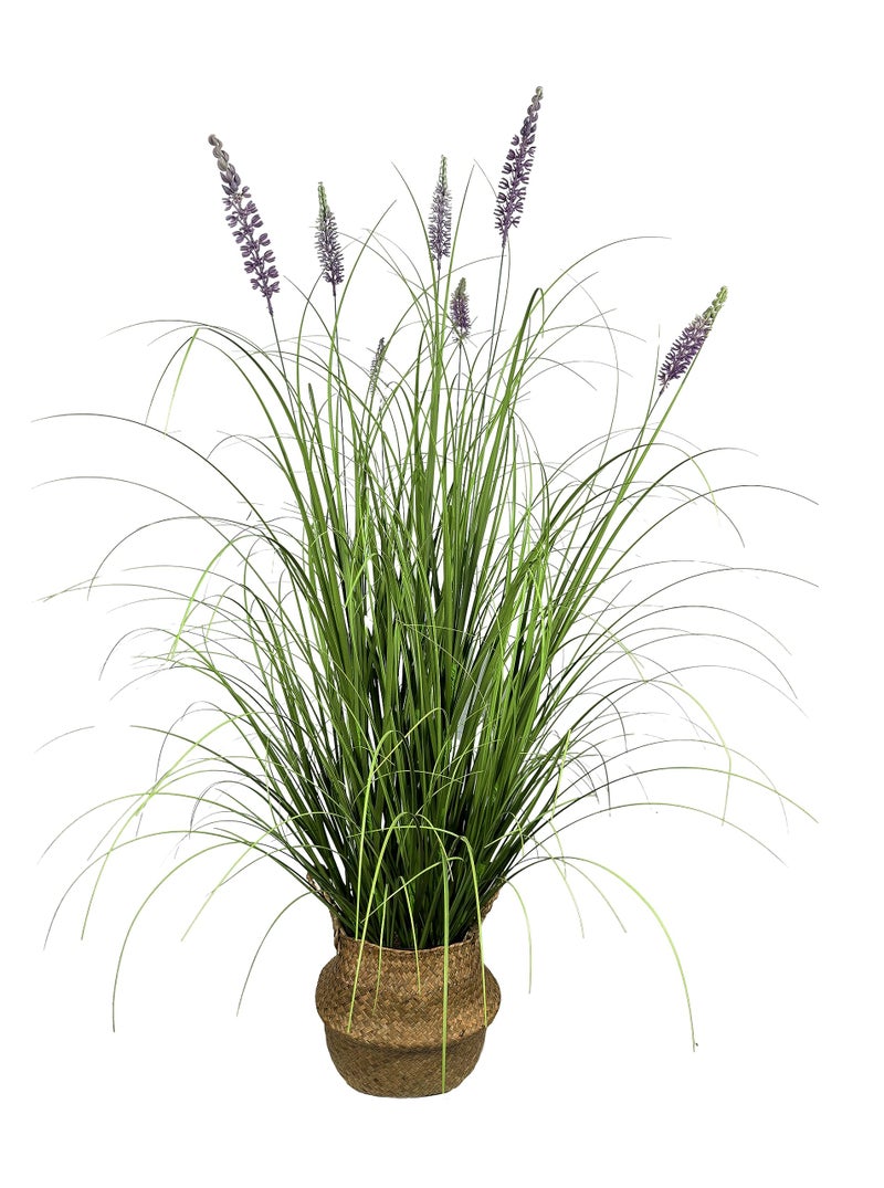 AfanD Artificial Plant 47in(2pack) Tall Artificial Lavender Plant,Faux Plants Indoor Home Decorative Artificial Plants & Flowers in Pot Fake Plant, House Plant Indoor - Image 1