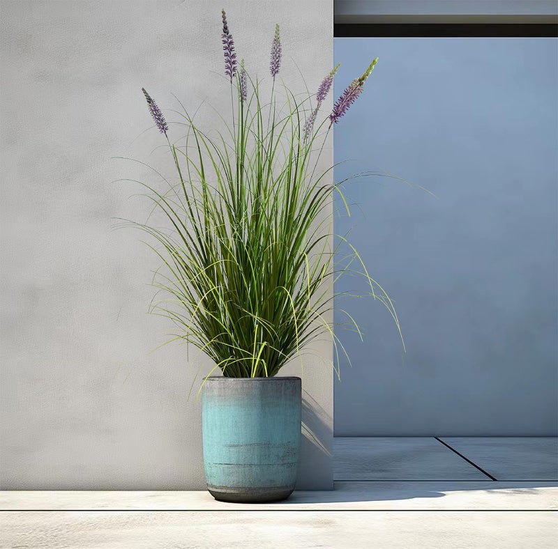 AfanD Artificial Plant 47in(2pack) Tall Artificial Lavender Plant,Faux Plants Indoor Home Decorative Artificial Plants & Flowers in Pot Fake Plant, House Plant Indoor - Image 5