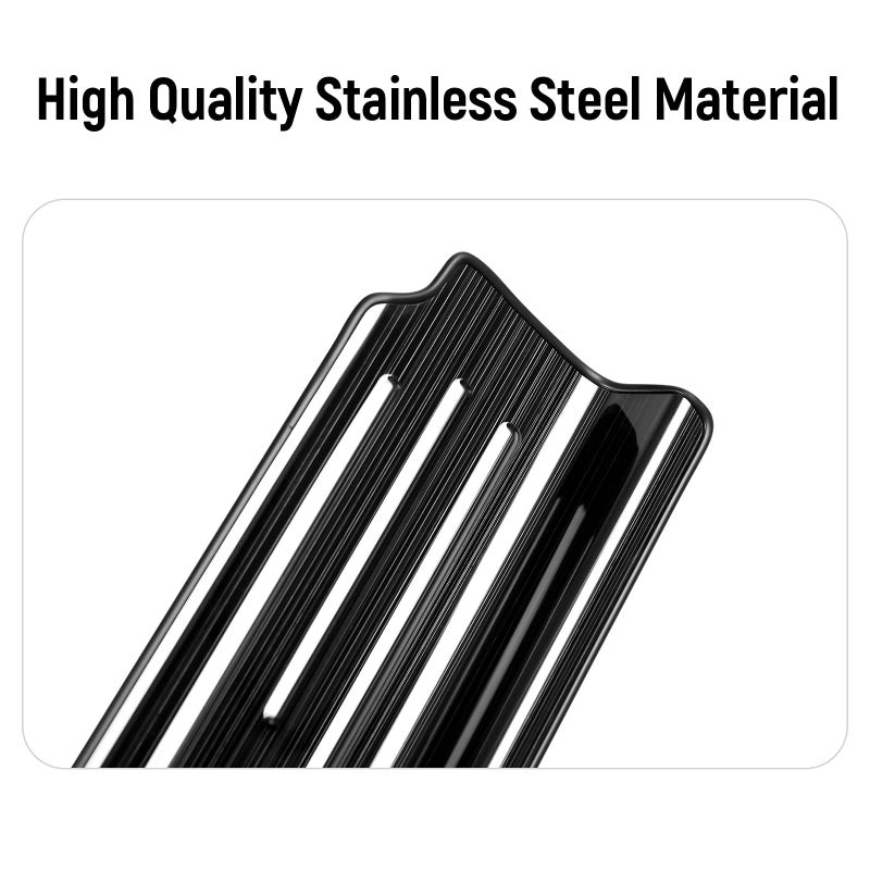 Bercicci 4PCS Door Sill Protector for Jeep Wrangler JL JLU 2018-2025 2026 & Gladiator JT 2020-2025 2026 Accessories Stainless Steel Front and Rear Door Car Pedal Kick Protection (Black Brushed) - Image 5