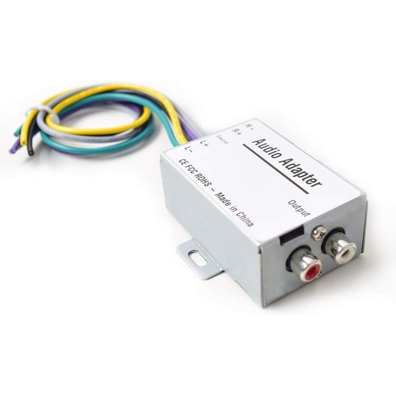EKYLIN Car Stereo Audio Speak Signal Hi-Low Converter for Auto Amp Subwoofer Amplifier CD Player High to Low Adapter - Image 1