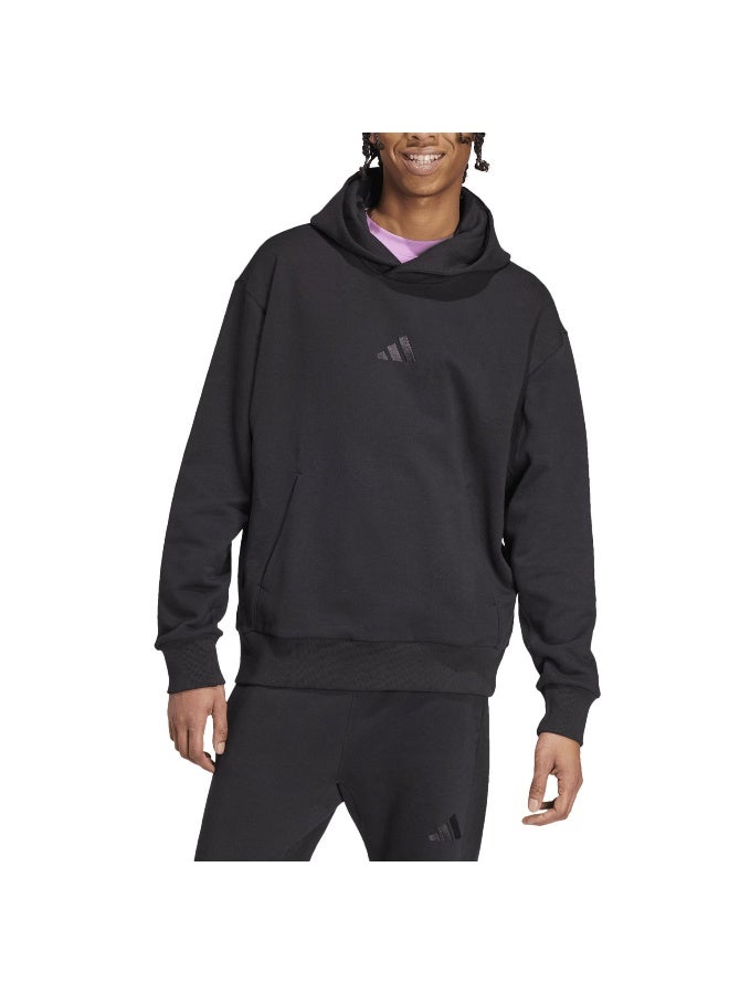Adidas M A Szn Ft Hd Black Training Sweatshirts For Men XS - Image 3
