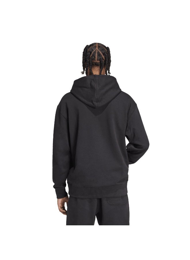 Adidas M A Szn Ft Hd Black Training Sweatshirts For Men XS - Image 4
