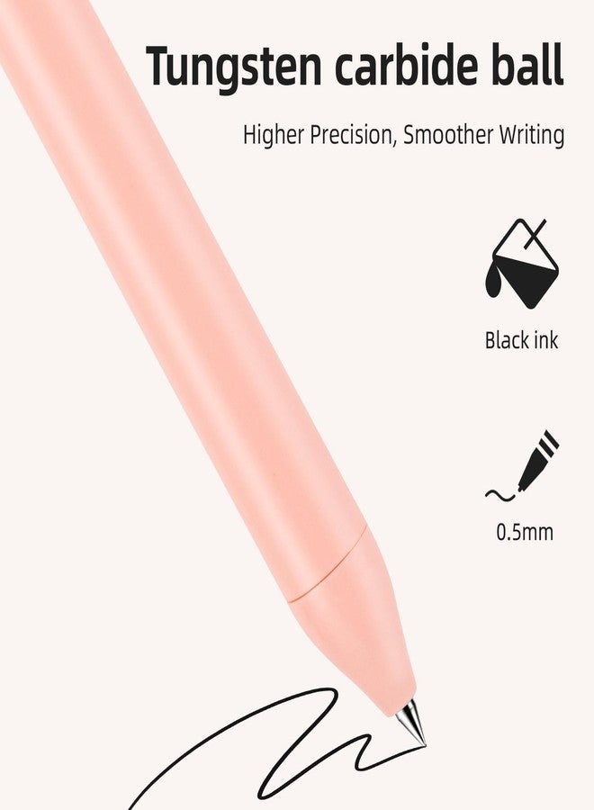 NUSIGN Gel Pens, 5 Pcs 0.5mm Retractable Quick Dry Black Ink Fine Point Rolling Ball Gel Pen, Smooth Writing No Bleed for Journaling Note Taking, Home School Office Supplies - Image 5