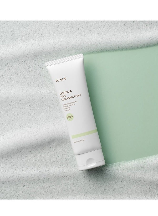 iUNIK Centella Mild Cleansing Foam 120ml - Image 2