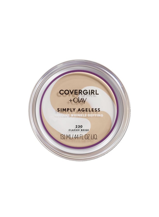CoverGirl منتجات وجه كافرغير كافرغير وأولاي فاونديشن سيمبلي إيجليس كلاسيك بيج 230 0.40 أونصة عبوة - Image 1