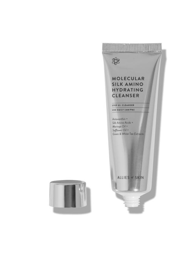 Allies of Skin Molecular Silk Amino Hydrating Cleanser  25 ML - Image 2