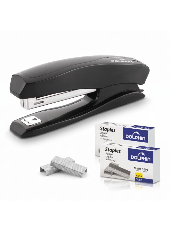 Dolphin DS-10 Compact Stapler Top Loading 15 Sheet Capacity with No.10 Staples, 1-Year Guarantee - Image 1