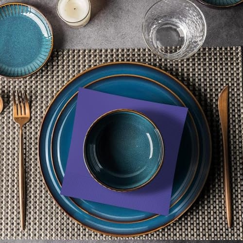 Amscan New Purple 2-Ply Dinner Napkins - 8" (Pack Of 40) | Vibrant & Durable Paper For Parties, Events & Everyday Use - Image 3
