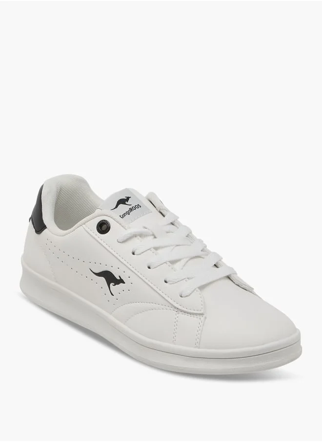 كانغاروس Women's Logo Detail Sneakers With Lace-Up Closure