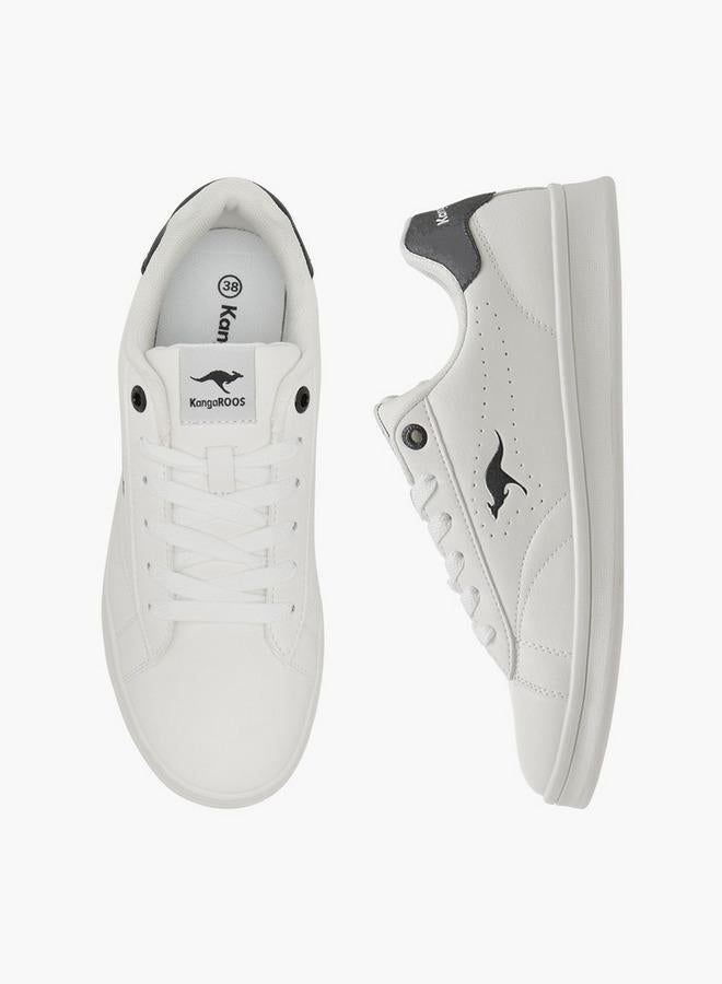 kangaROOS Women's Logo Detail Sneakers With Lace-Up Closure - Image 1