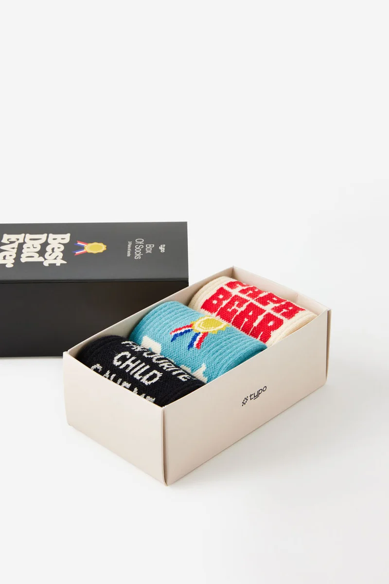 Typo  Father's Day 3 Pack of Socks  | Best Price UAE
