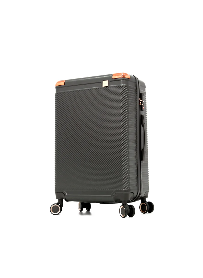 AMERICAN FLYER AMERICAN FLYER Luggage Set of 3 – Hardshell Trolley Bags with Secure Lock, Multi-Compartment Storage & Spinner Wheels,Grey(S-20",M-24",L-28")