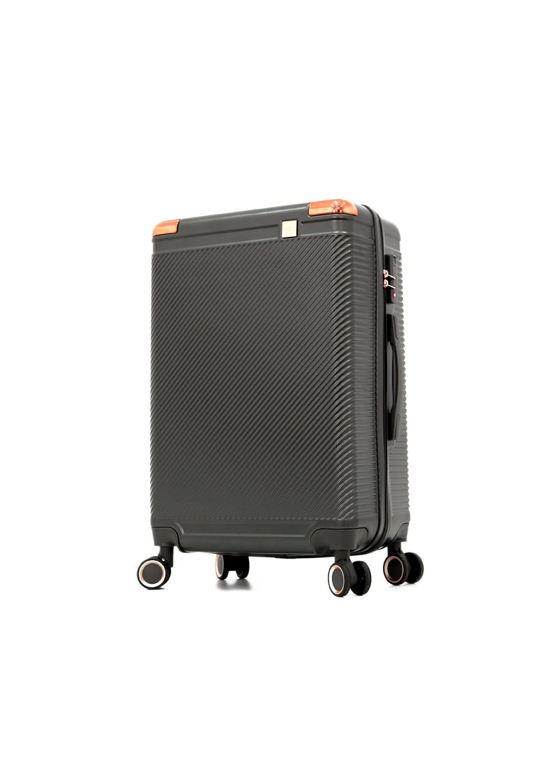 AMERICAN FLYER Luggage Set of 3 – Hardshell Trolley Bags with Secure Lock, Multi-Compartment Storage & Spinner Wheels,Grey(S-20",M-24",L-28") - Image 2