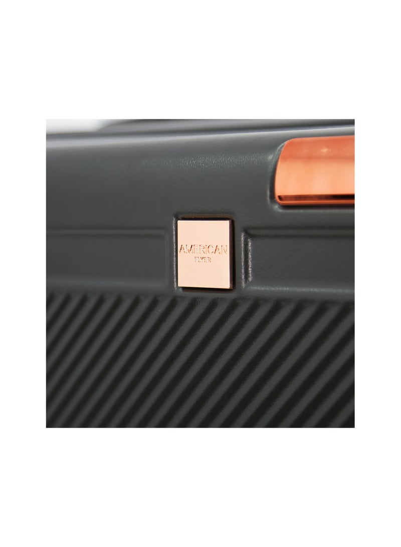 AMERICAN FLYER Luggage Set of 3 – Hardshell Trolley Bags with Secure Lock, Multi-Compartment Storage & Spinner Wheels,Grey(S-20",M-24",L-28") - Image 3