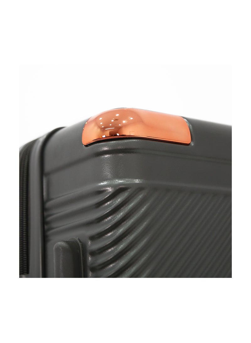 AMERICAN FLYER Luggage Set of 3 – Hardshell Trolley Bags with Secure Lock, Multi-Compartment Storage & Spinner Wheels,Grey(S-20",M-24",L-28") - Image 5