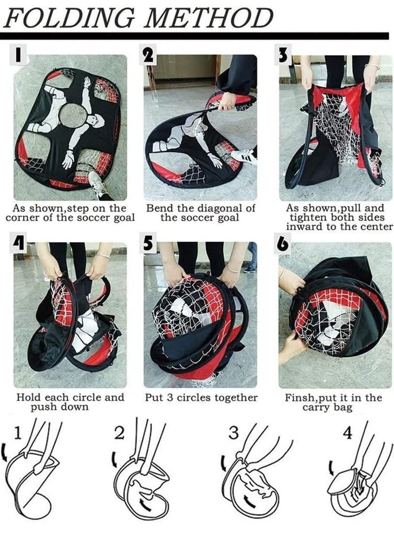 ISHWAZ Football Training Aid Football Goal Net For Developing Soccer Skills and Improving Passing and Goal Shooting - Image 5