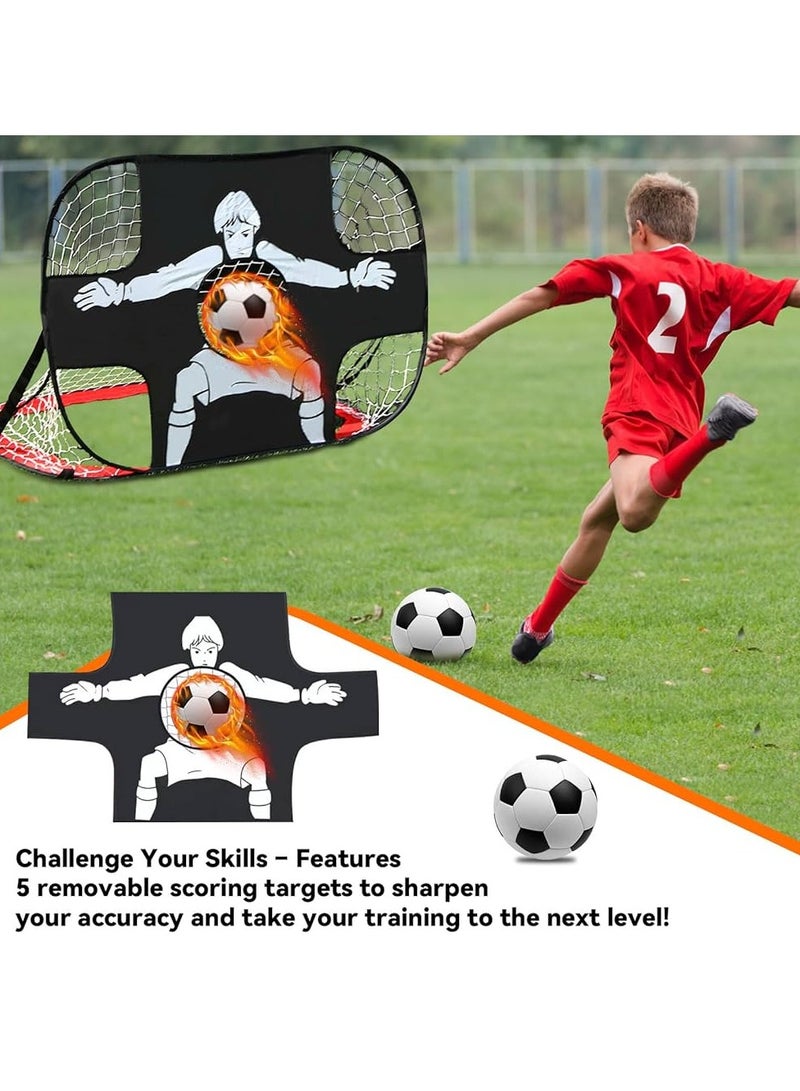 ISHWAZ Football Training Aid Football Goal Net For Developing Soccer Skills and Improving Passing and Goal Shooting - Image 2