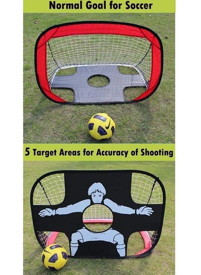 ISHWAZ Football Training Aid Football Goal Net For Developing Soccer Skills and Improving Passing and Goal Shooting - Image 4